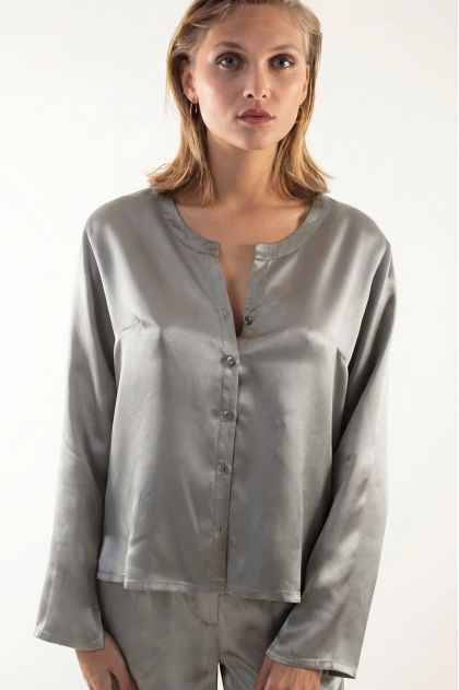 Shirt 70% cellulose acetate 30% cupro