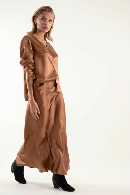 Chemise 70% acétate de cellulose 30% Cupro