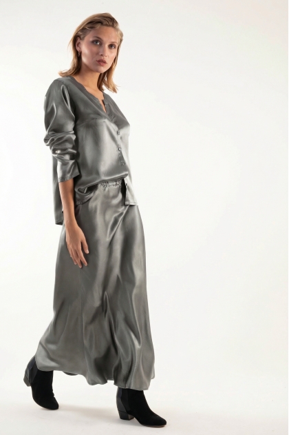 Shirt 70% cellulose acetate 30% cupro