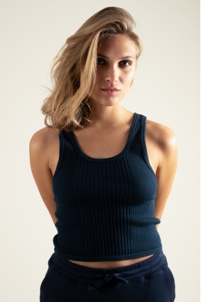Short tank top, 100% cotton