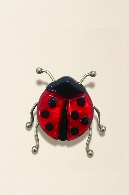 Broche coccinelle pour femme Sugar
