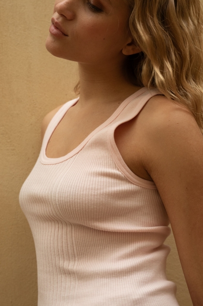 Débardeur en maille richelieu 100% Coton