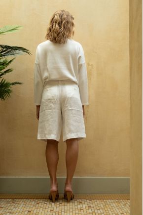 100% Linen Bermuda Shorts