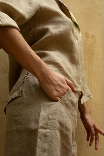100% Linen Bermuda Shorts