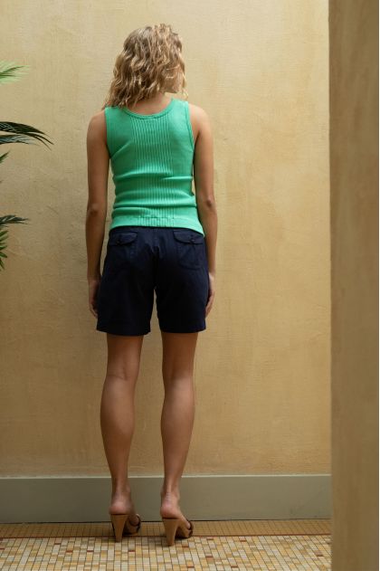 Short en Fine gabardine used 100% Coton