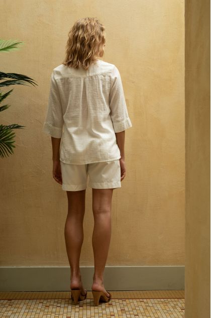 Short en Fine gabardine used 100% Coton