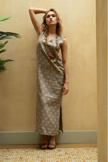 Dress 64% Linen 36% Cotton