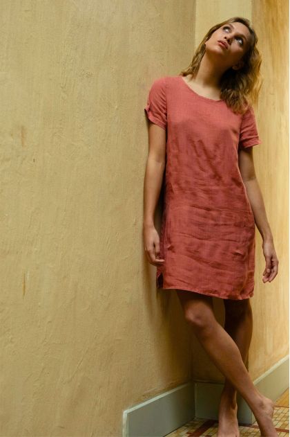 Robe 100% Lin