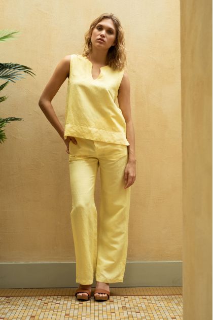 Top 50% Lin 50% Viscose