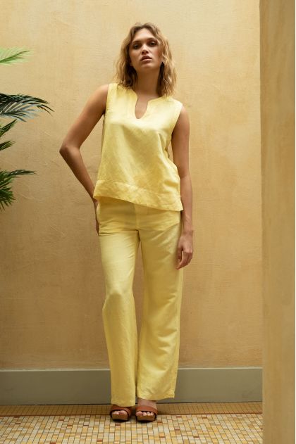 Trousers 50% Linen 48% Viscose 2% Polyester