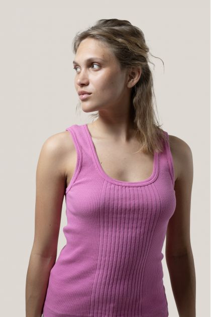 Débardeur en maille richelieu 100% Coton