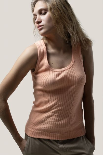 D&eacute;bardeur en maille richelieu 100% Coton