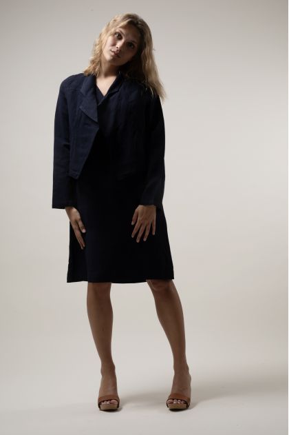 Robe 50% Lin 50% Viscose