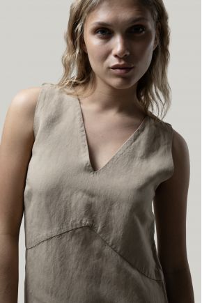 Robe 50% Lin 50% Viscose