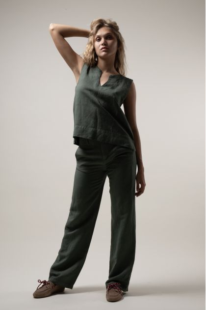 Top 50% Linen 50% Viscose