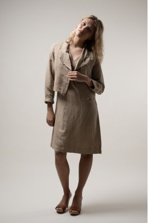 Robe 50% Lin 50% Viscose
