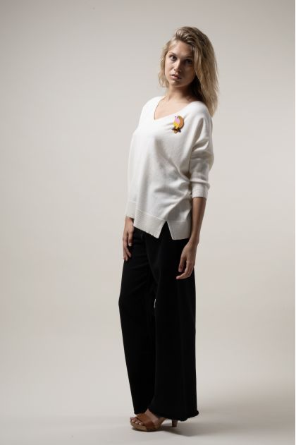 Pull 35% Polyamide 30% laine 30% Viscose 5% cachemire