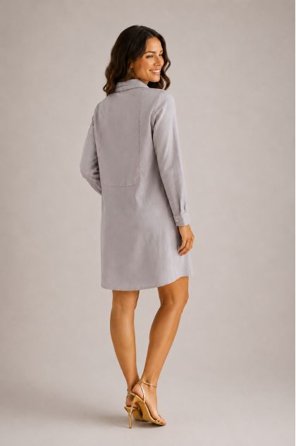 Robe 100% Coton avec fond de jupe amovible