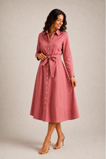 Robe 100% Coton doublée