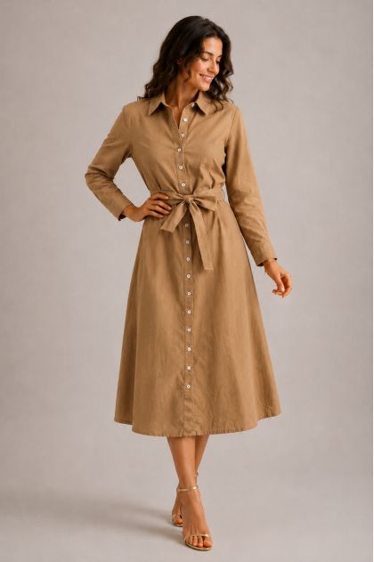 Robe 100% Coton doublée