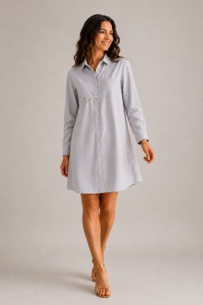Robe 100% Coton avec fond de jupe amovible