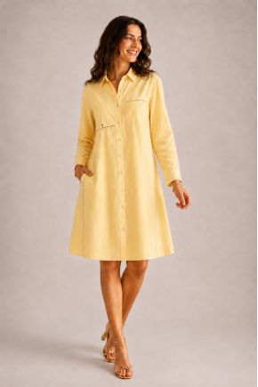Robe 100% Coton avec fond de jupe amovible