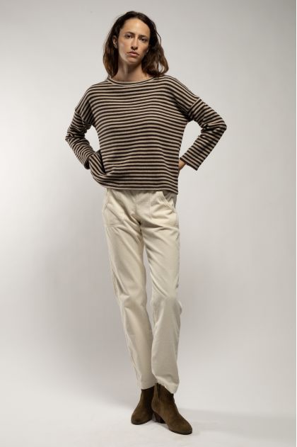 Pantalon jogging en velours