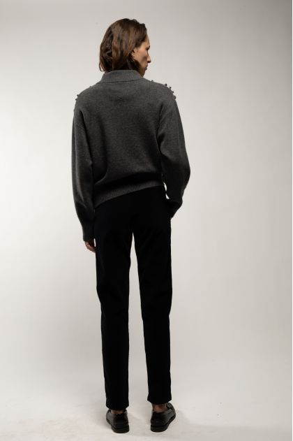 Pantalon jogging en velours