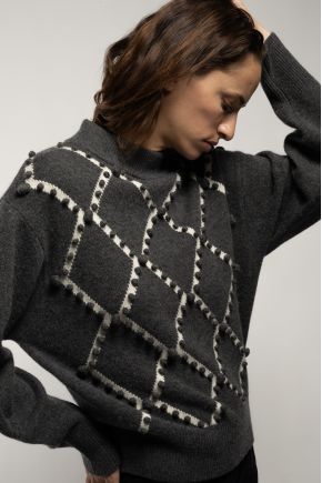 70% wool, 30% cashmere sweater