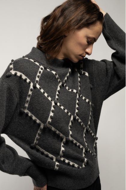 70% wool, 30% cashmere sweater