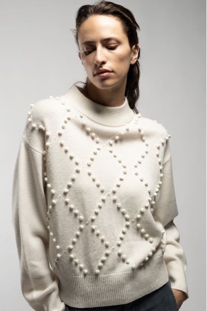 70% wool, 30% cashmere sweater