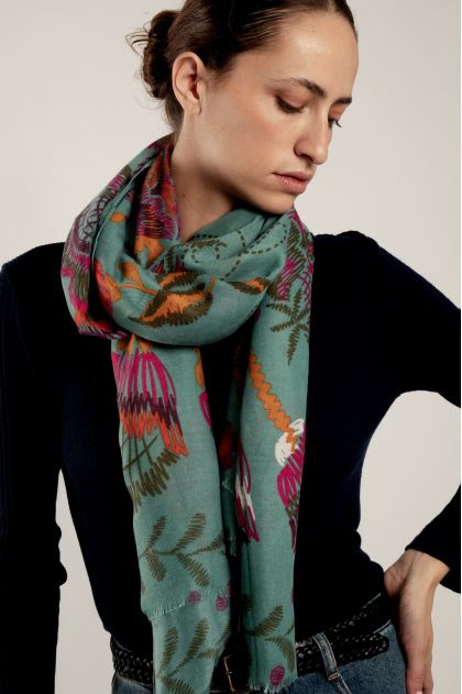 Scarf 80% viscose 20% cotton