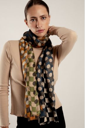 Scarf 80% viscose 20% cotton